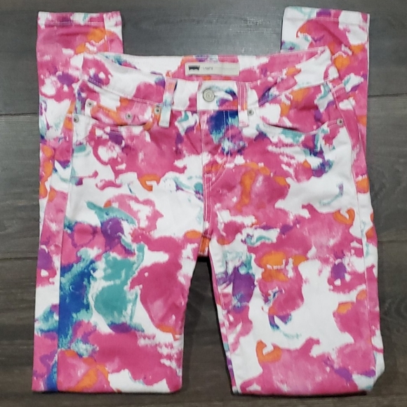 Levi's Denim - ❤LEVIS FLORAL SKINNY LEGGING JEANS, SIZE 6 (28)